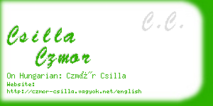 csilla czmor business card